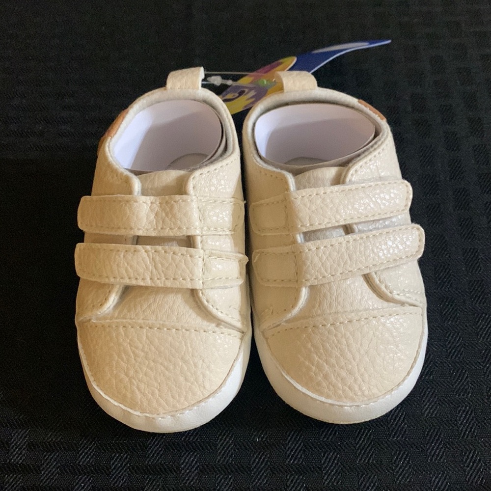 Valen -Sina Size 2 Baby Boys/Girls High Top Ankle PU Leather Sneakers Soft